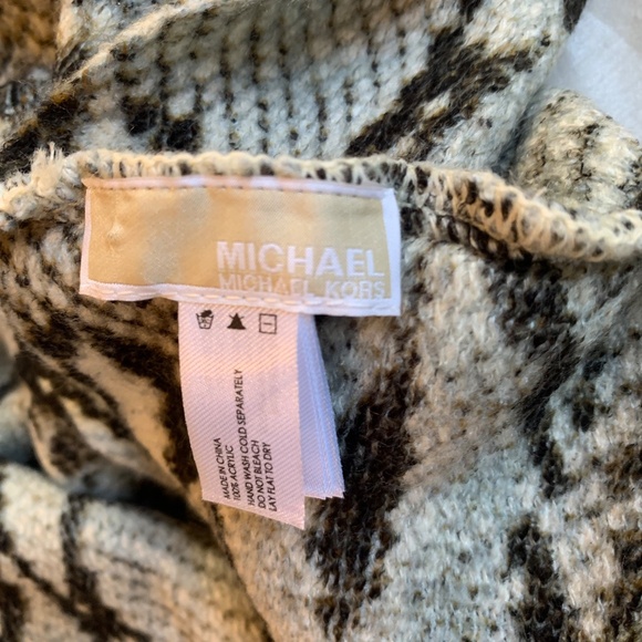 Michael Kors Gray Snakeprint Infinity Scarf - Picture 6 of 6